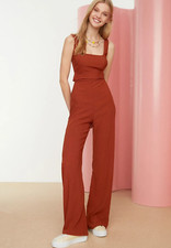 Long jumpsuit bare back - long, laces
