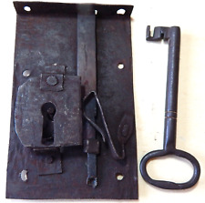 ANTICA SERRATURA DA APPOGGIO A FILO, MECCANISMO INTERNO A1 MANDATA, DA CANTERANO