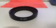 Adattatore obiettivo da 52 mm maschio a 67mm femmina per filtri fotografici 