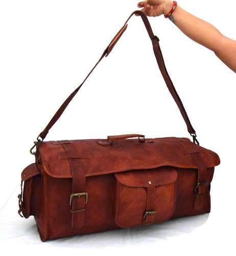 Borsone pelle vintage - borsone,