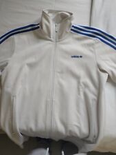 Felpa Track Top Adidas Beckenbauer Bianca Strisce Azzurre Originale 