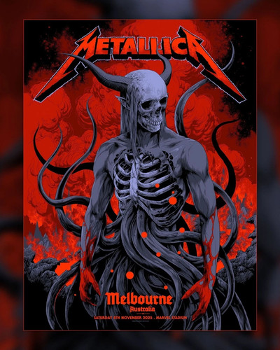 Poster metallica melbourne - metallica,