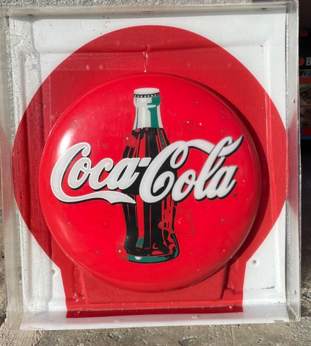 Coca cola bottone plastica - in,