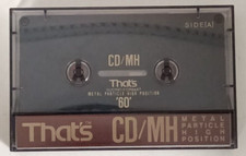THAT'S CD/MH 60 1990 METAL TIPO IV 4 musicassette vergini cassette tape vintage