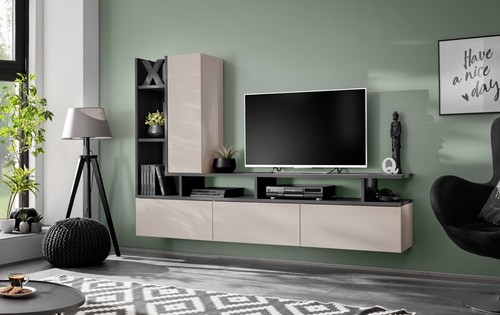 Parete attrezzata tytan con - parete,