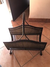 Portariviste Acciaio Bambù Vintage