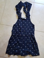 lotto 2094 vestito abito tutina bimba bambina blu 12/13 anni