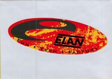 ADESIVO STICKER VINTAGE ELAN FUN TECH FACTORY sci ski 