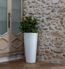 Vaso resina tondo moderno - in,