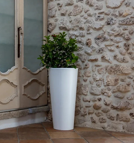 Vaso resina tondo moderno - vaso,