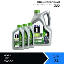 Mobil 1 ESP 5W-30 VW 507 504 MERCEDES OPEL BMW LL-4 ACEA C3 5+3 litri = 8 litri