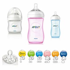 Avent Tettarelle in Silicone e Biberon Natural Plastica e vetro 0% BPA