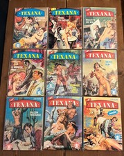 9 fumetti TEXANA N. 1 2 4 5 6