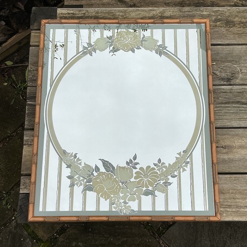 Specchio floreale vintage