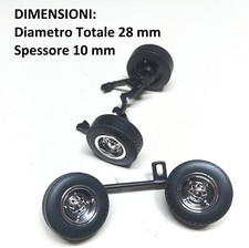 RUOTE FIAT 500 695ss abarth Road Signature scala 1/18 - NO Burago 1/16