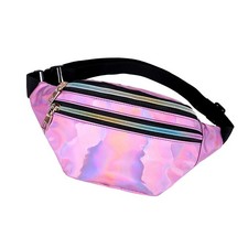  Marsupio portatile multifunzionale rosa Borsa da petto elegante alla moda