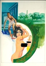 Pino D'ANGELICO - copertina originale MESSALINA gigante n.16  "Vedove scarlatte"