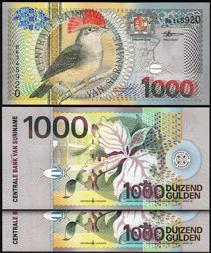 Suriname 1000 fiorini - suriname,