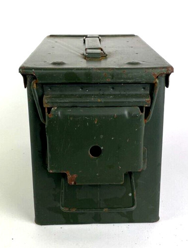 Army surplus ammo box green - army,
