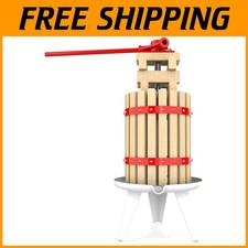 Torchio frutta e vino con cestello in legno di faggio