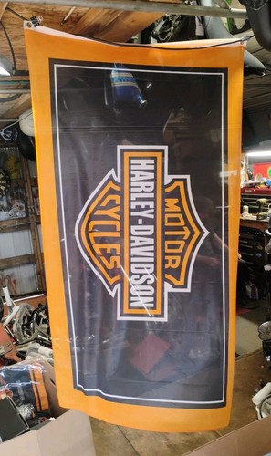 Bandiera harley davidson logo - bandiera,