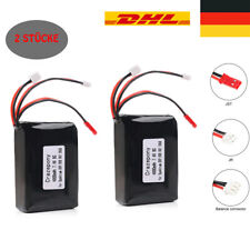 2pz Batteria Lipo 7,4V 2S 4000 mAh Connettore JST JR 8C/16C per Spektrum DX9-DX6E