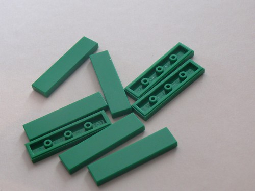 Lego green tiles x - x, 4