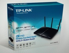 TP-LINK ARCHER D2 AC750 DUAL BAND GIGABIT ADSL2+ WIRELESS MODEM ROUTER