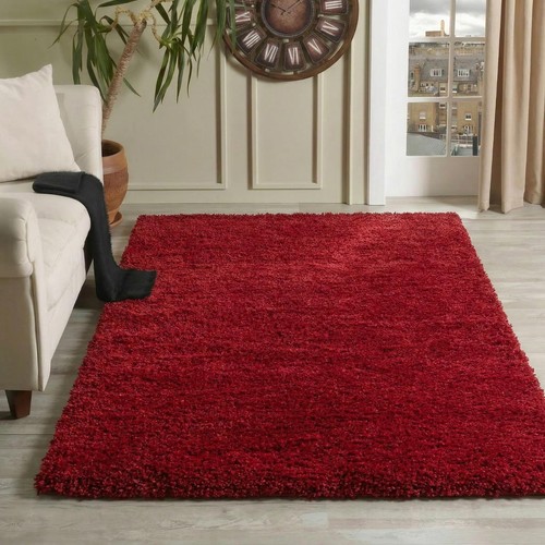 Tappeto shaggy moderno - shaggy, vino