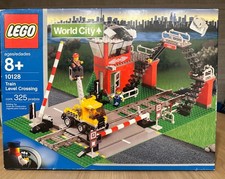 Lego World City #10128 Train Level Crossing 2003 nuovo con scatola ritirato ~