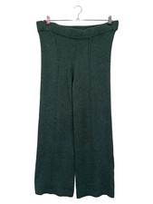 ZARA Pantaloni Donna Verde Casual in Maglia (INT S)