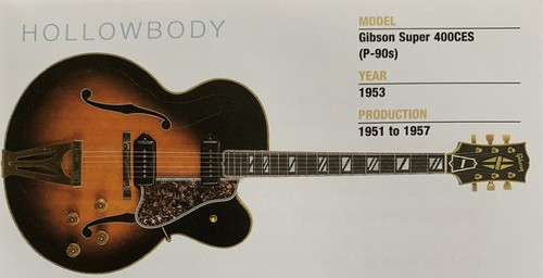 1953 gibson super - 400ces, p-90s