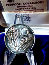 ITALIA 10 LIRE 1955 SPIGA FDC NON COMUNE CARTELLINO PERIZIA