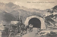 CPA ITALIE SPLUGA DILIGENZA