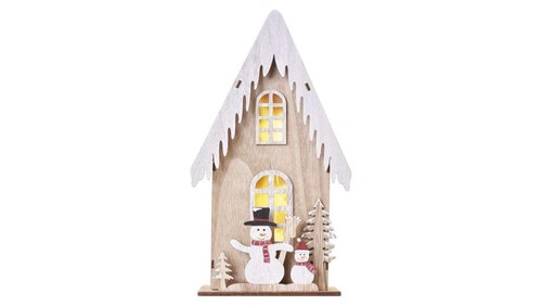Decorazione casetta legno - legno, 3