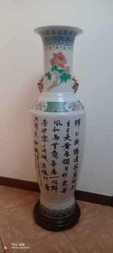 Vaso cinese con pavoni - vaso,