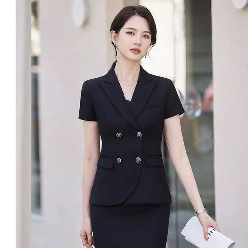 Tailleur nero donna elegante - tailleur,