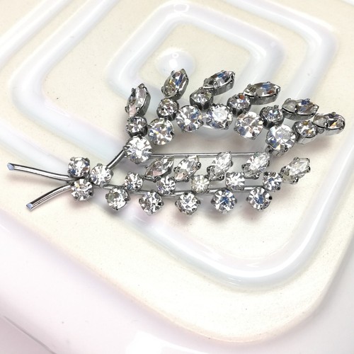 Spilla vintage con strass - , tono