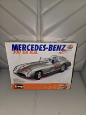 G320 1/18 Burago 1955 Mercedes Benz 300 SLR M.M kit modellino in metallo vintage raro.