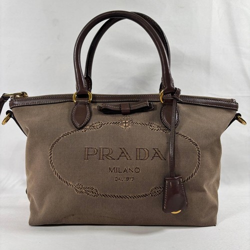 Borsa tote prada logo - logo, jacquard