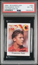 1994-95 Euroflash Calcioflash 95 Francesco Totti #281 PSA 7 rookie