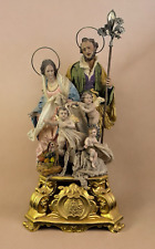 Sacra Famiglia Nativita' Scena Presepiale Presepe Napoletano Arte 26x26x60m