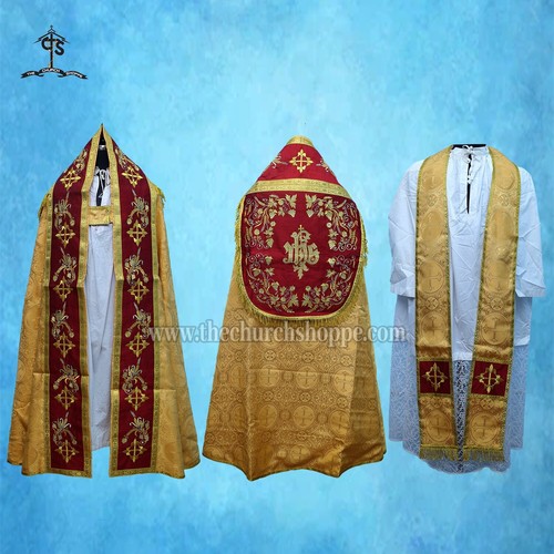 Set coperta stola gialla - di,