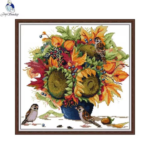 Bouquet girasole uccellini - bouquet,