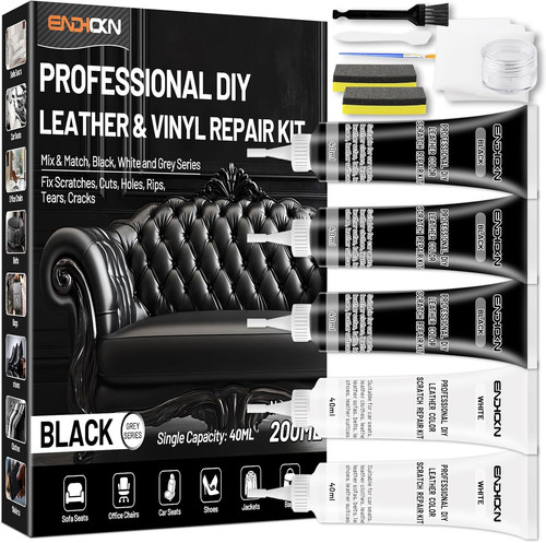 Kit riparazione pelle - riparazione, nero
