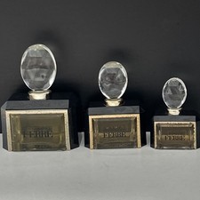 Trio of Vintage Gianfranco Ferre Factice Dummy Bottles Art Deco 30 15 & 7.5ml