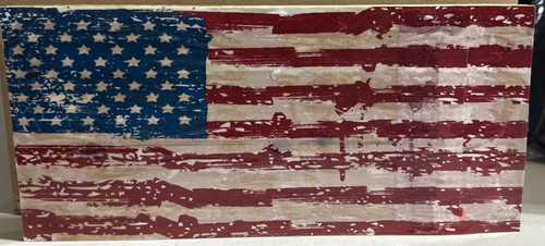 Bandiera americana legno - americana, in