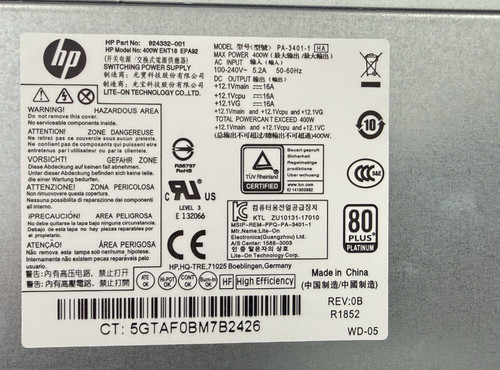 Psu 942332 001 - 942332-001, 400w