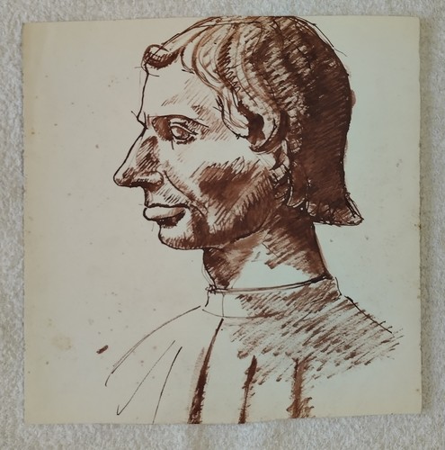 Vecchio disegno dal vero - dal,