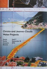 Christo, poster originale. Water Projects / The Floating Piers, 2015